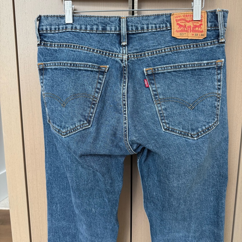 Excellent! Classic Levi’s 527 Blue Denim Jeans, 33/34
